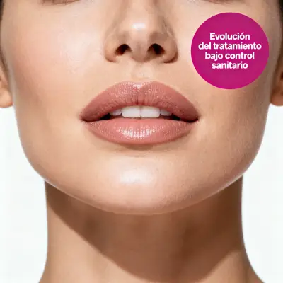 Mentón y zona inferior del rostro femenino como referencia a depilación láser facial.